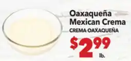 Vallarta Supermarkets Oaxaqueña Mexican Crema / CREMA OAXAQUEÑA offer