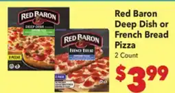 Vallarta Supermarkets Red Baron Deep Dish or French Bread Pizza offer