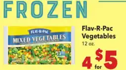 Vallarta Supermarkets Flav-R-Pac Vegetables offer