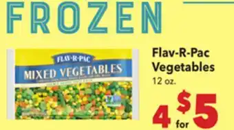 Vallarta Supermarkets Flav-R-Pac Vegetables offer