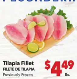 Vallarta Supermarkets Tilapia Fillet / FILETE DE TILAPIA offer