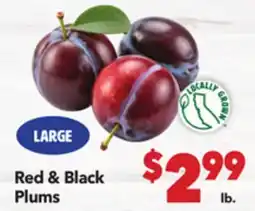Vallarta Supermarkets Red & Black Plums offer