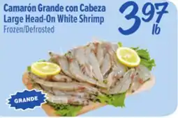 El Super Large Head-On White Shrimp offer