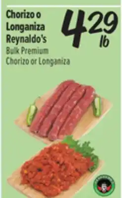 El Super Bulk Premium Chorizo or Longaniza offer