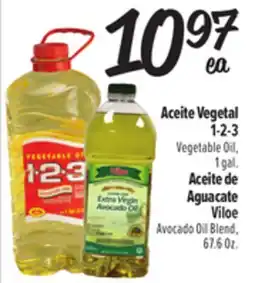 El Super 1-2-3 Vegetable Oil, 1 gal. or Viloe Avocado Oil Blend, 67.6 Oz offer