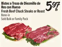 El Super Fresh Beef Chuck Steaks or Roast offer