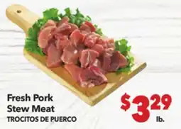 Vallarta Supermarkets Fresh Pork Stew Meat / TROCITOS DE PUERCO offer