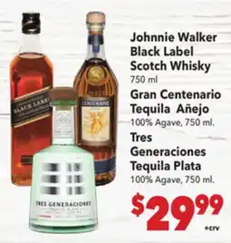 Vallarta Supermarkets Johnnie Walker Black Label Scotch Whisky offer