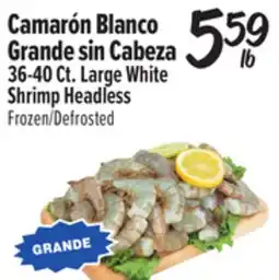 El Super Large White Shrimp Headless offer