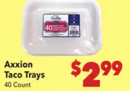 Vallarta Supermarkets Axxion Taco Trays offer