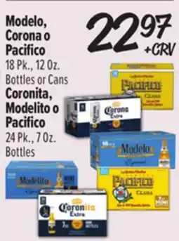 El Super Modelo, Corona o Pacifico offer
