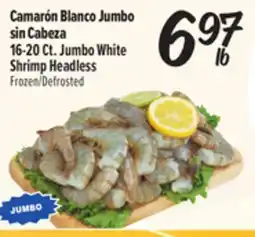 El Super 16-20 Ct. Jumbo White Shrimp Headless offer