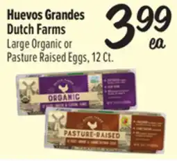 El Super Large Organic or Pasture Raised Eggs offer