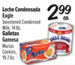 El Super Eagle Sweetened Condensed Milk, 14 Oz.Gamesa Marias Cookies, 19.7 Oz offer
