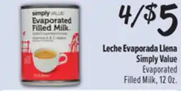 El Super Simply Value Evaporated Filled Milk offer
