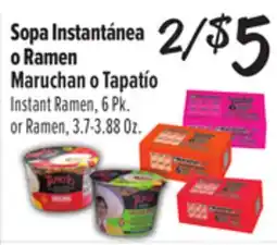 El Super Instant Ramen, 6 Pk. or Ramen, 3.7-3.88 Oz offer