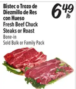 El Super Fresh Beef Chuck Steaks or Roast offer