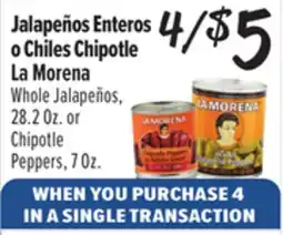 El Super Whole Jalapeños, 28.2 Oz. or Chipotle Peppers, 7 Oz offer