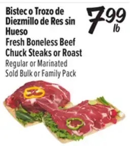 El Super Fresh Boneless Beef Chuck Steaks or Roast offer