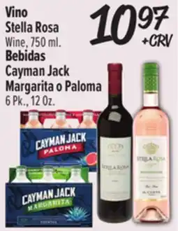 El Super Stella Rosa Wine, 750 ml. Cayman Jack Margarita o Paloma 6 Pk., 12 Oz offer