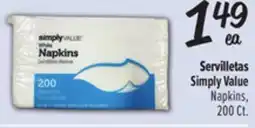 El Super Simply Value Napkins offer