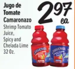 El Super Shrimp Tomato Juice, Spicy and Chelada Lime offer
