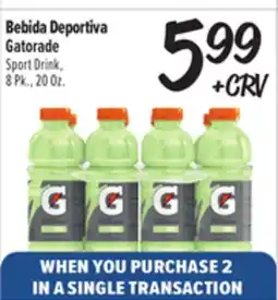 El Super Gatorade Sport Drink offer