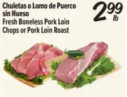 El Super Fresh Boneless Pork Loin Chops or Pork Loin Roast offer