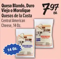 El Super Quesos de la Costa Central American Cheese offer