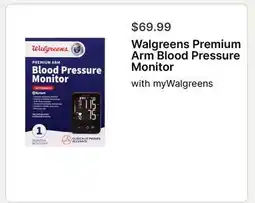 Walgreens Walgreens Premium Arm Blood Pressure Monitor offer