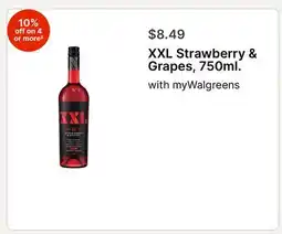 Walgreens XXL Strawberry & Grapes, 750ml offer