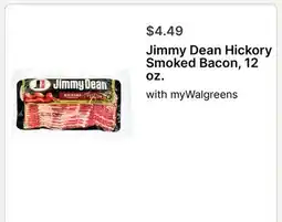 Walgreens Jimmy Dean Hickory Smoked Bacon offer