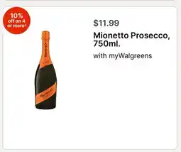 Walgreens Mionetto Prosecco, 750ml offer