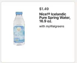 Walgreens Nice! Icelandic Pure Spring Water offer