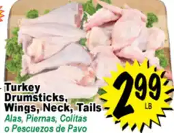 Superior Grocers Turkey Drumsticks, Wings, Neck, Tails offer