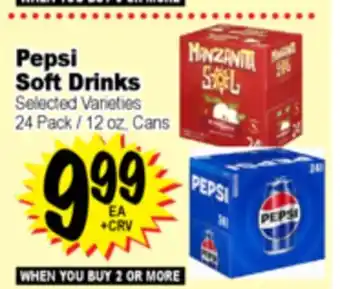 Superior Grocers Pepsi Soft Drinks offer