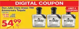 Superior Grocers Don Julio Claro Anejo 70th Anniversary Tequila offer