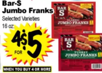 Superior Grocers Bar-S Jumbo Franks offer