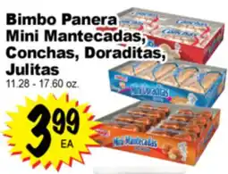 Superior Grocers Bimbo Panera Mini Mantecadas, Conchas, Doraditas, Julitas offer
