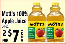 Superior Grocers Mott's 100% Apple Juice offer