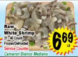 Superior Grocers Raw White Shrimp offer