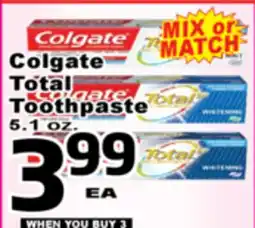 Superior Grocers Colgate Total Toothpaste offer