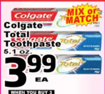 Superior Grocers Colgate Total Toothpaste offer
