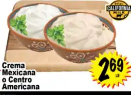 Superior Grocers Crema Mexicana o Centro Americana offer