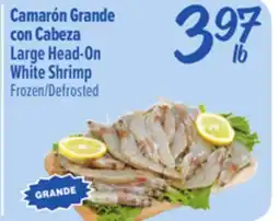 El Super Fresh Large Head-On White Shrimp offer