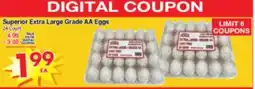 Superior Grocers Superior Extra Large Grade AA Eggs offer