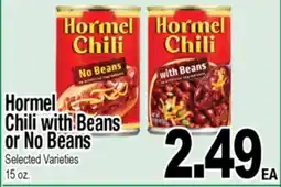 Superior Grocers Hormel Chili with Beans or No Beans offer