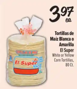 El Super Fresh El Super Super White or Yellow Corn Tortillas offer