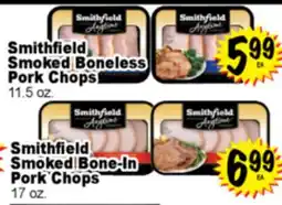 Superior Grocers Smithfield Smoked Boneless Pork Chops offer