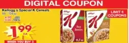 Superior Grocers Kellogg s Special K Cereals offer